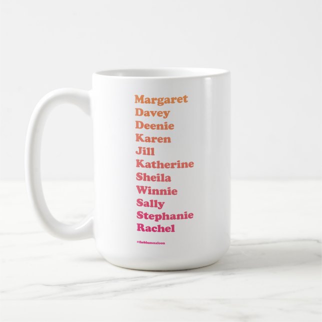 Tasse de peloton de fille (blanche) (Gauche)