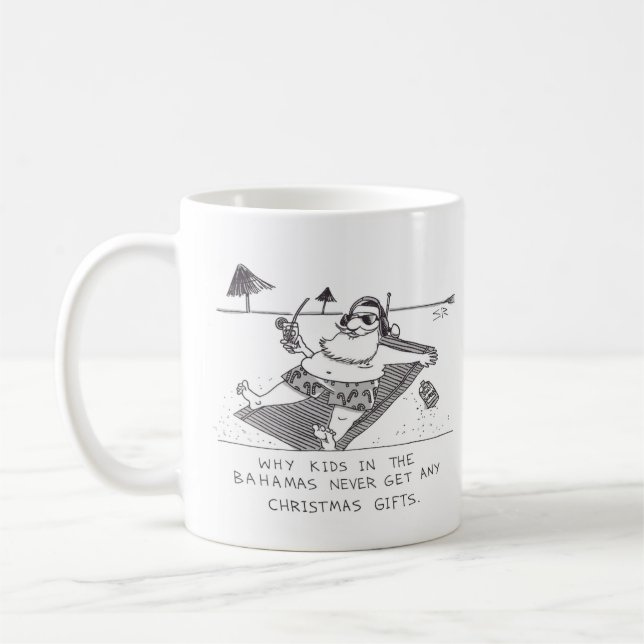 Tasse de père Noël Beach Time (Gauche)