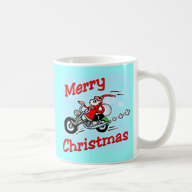 Tasse de Père Noël de moto (Droite)