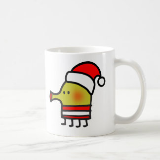 Tasse de Père Noël de saut de griffonnage