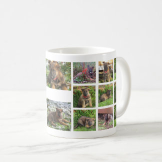 Tasse de photo de collage d'animal familier