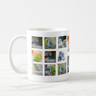 Tasse de photo de collage d'oiseau