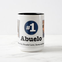 Tasse de photo de coutume d'Abuelo 2 du numéro un