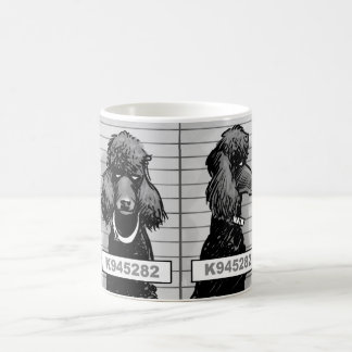 Tasse de photo de détenu de caniche
