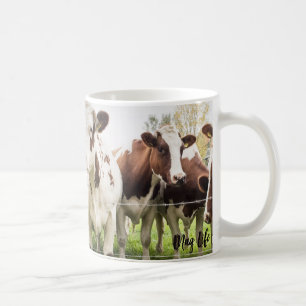 Tasse de photo de groupe de troupeau de vache