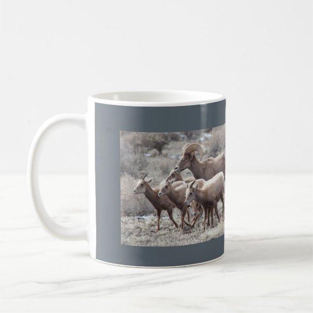 Tasse de photo de mouflons d'Amérique de désert (Gauche)