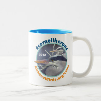 Tasse de photo de paires de héron