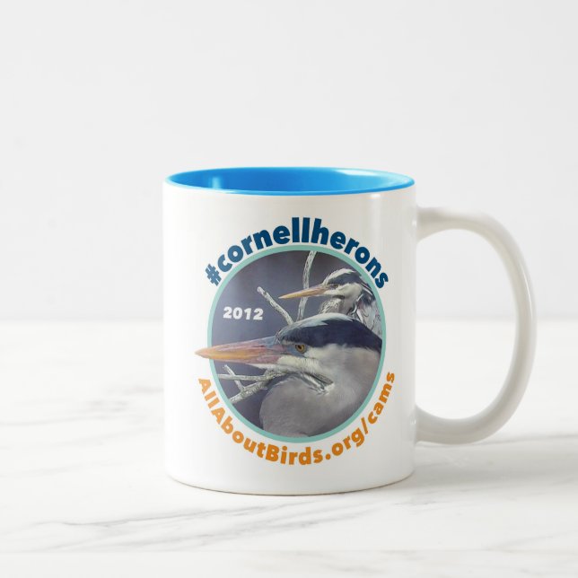 Tasse de photo de paires de héron (Droit)