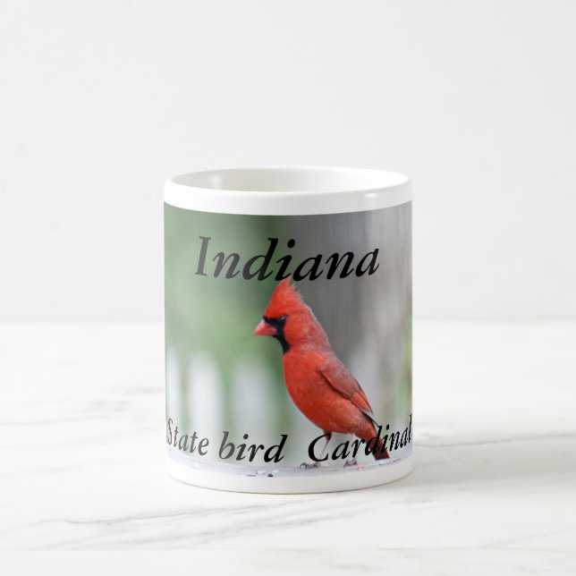 Tasse de photo d'oiseau d'état de l'Indiana (Centre)