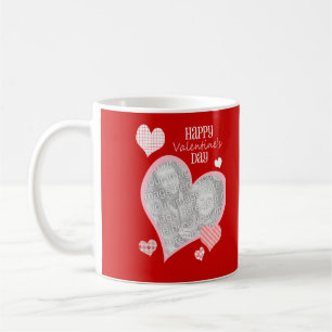 Tasse de photo personnalisée par coeur