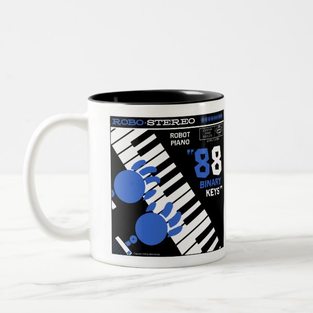 Tasse de "PIANO de ROBOT" de lac autumn (Gauche)
