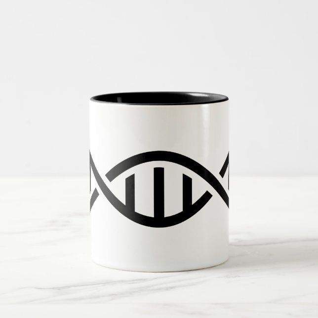 Tasse de pictogramme d'ADN (Centre)