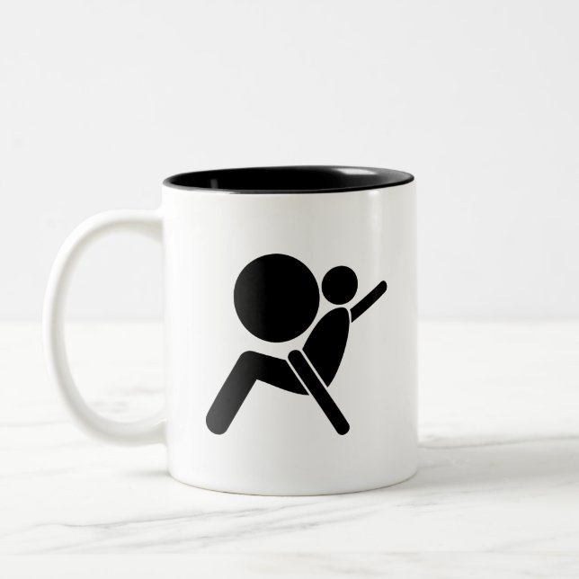 Tasse de pictogramme de "airbag" (Gauche)
