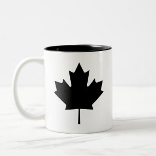Tasse de pictogramme "de feuille d'érable"