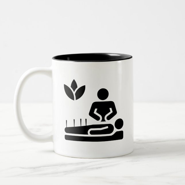 Tasse de pictogramme de médecine douce (Gauche)