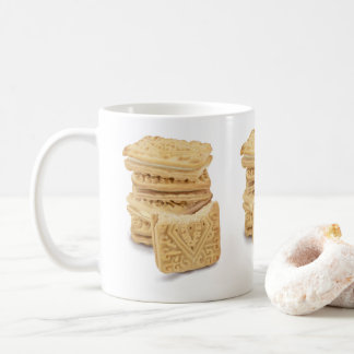 Tasse de pile de crème de crème anglaise