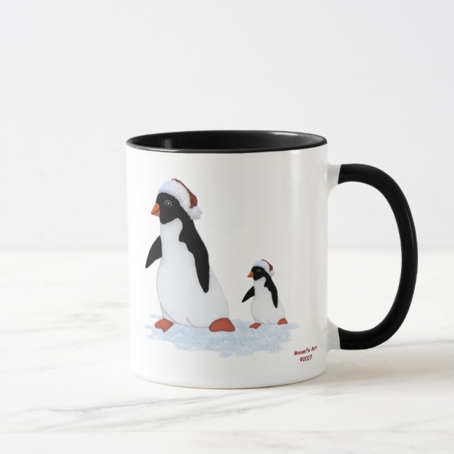 Tasse de pingouins de Père Noël (Droite)