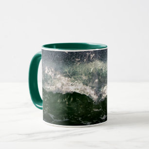 Tasse de plage Vague océanique puissante