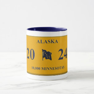 Tasse de plaque de licence de l'Alaska