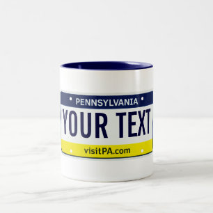 Tasse de plaque minéralogique de la Pennsylvanie