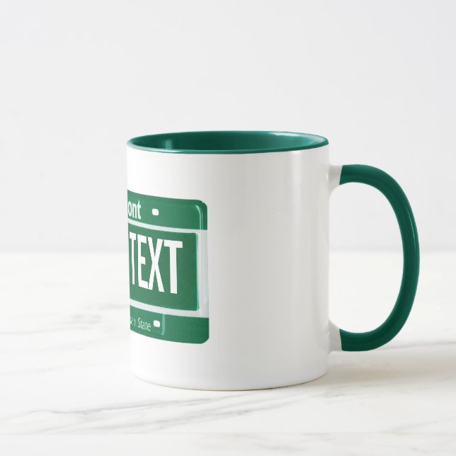 Tasse de plaque minéralogique du Vermont (Droite)