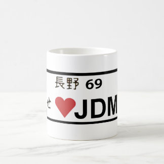 Tasse de plat de l'amour JDM