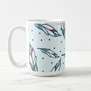 Tasse de plume et de point