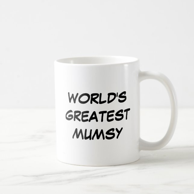 Tasse de plus grand "Mumsy du monde" (Droite)