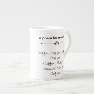 Tasse de poème de café