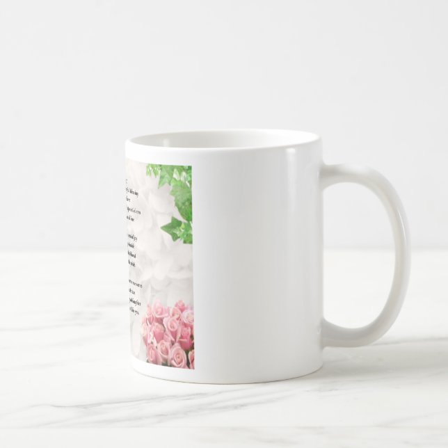 Tasse de poème de filleule de fleurs (Droite)