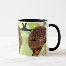 Tasse de poignée de noir de Tarsier