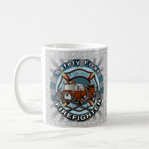 Tasse de pompier de camion de pompiers Sécurité d'