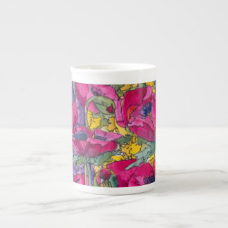 Tasse de porcelaine d'édition limitée, ruisseaux