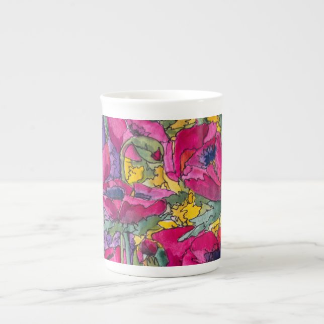 Tasse de porcelaine d'édition limitée, ruisseaux (Devant)