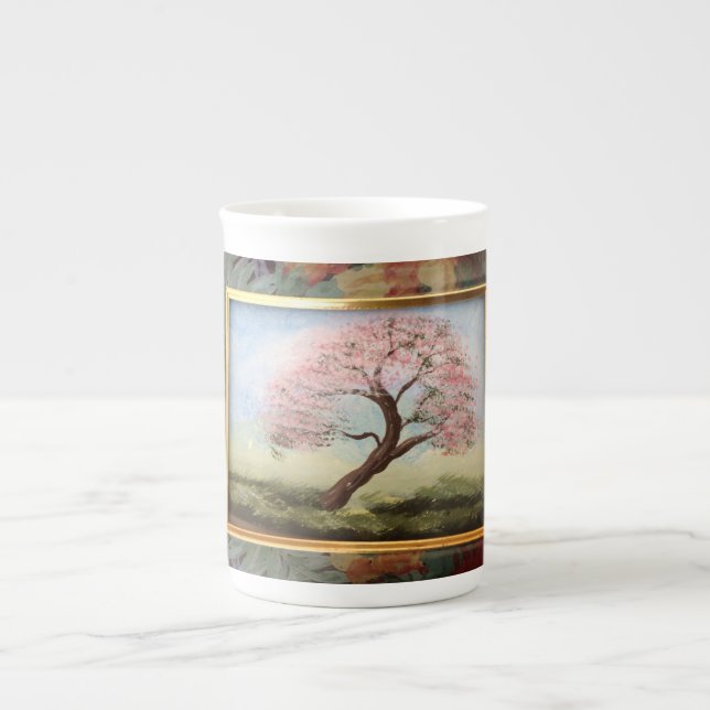 Tasse de porcelaine tendre dans ma magnolia (Devant)