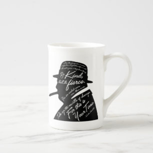 Tasse de porcelaine tendre de Churchill