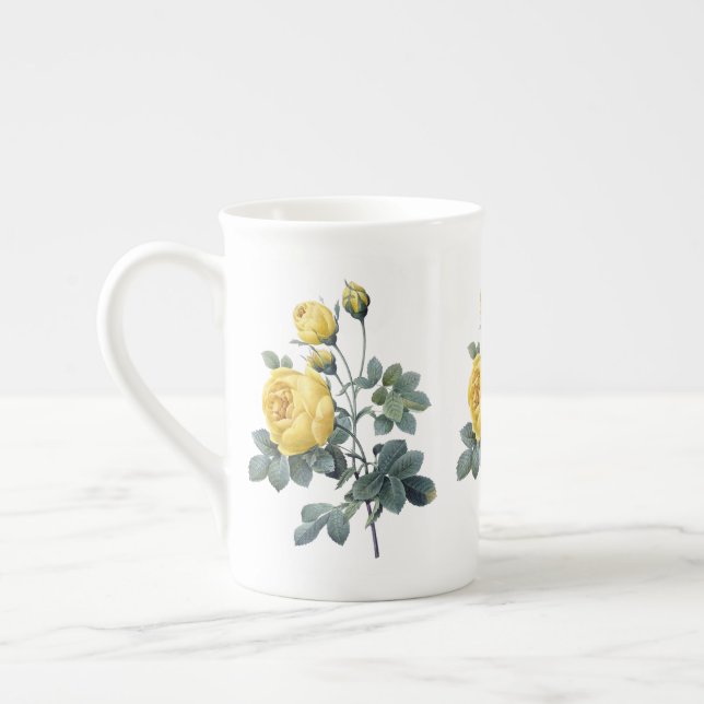 Tasse de porcelaine tendre de Redoute de rose (Gauche)