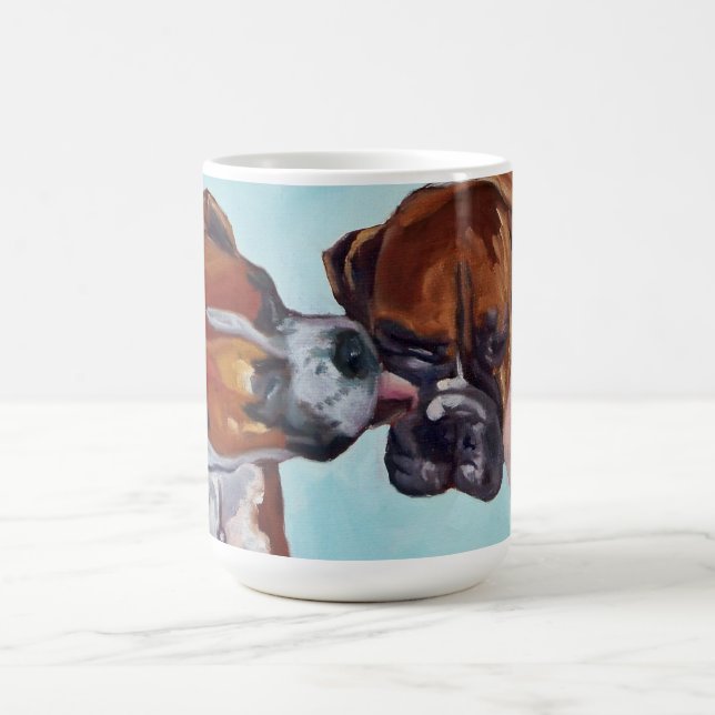 Tasse de portrait de chien de boxeur (Centre)