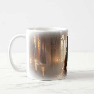 Tasse de portrait de mariée de la chapelle radieus