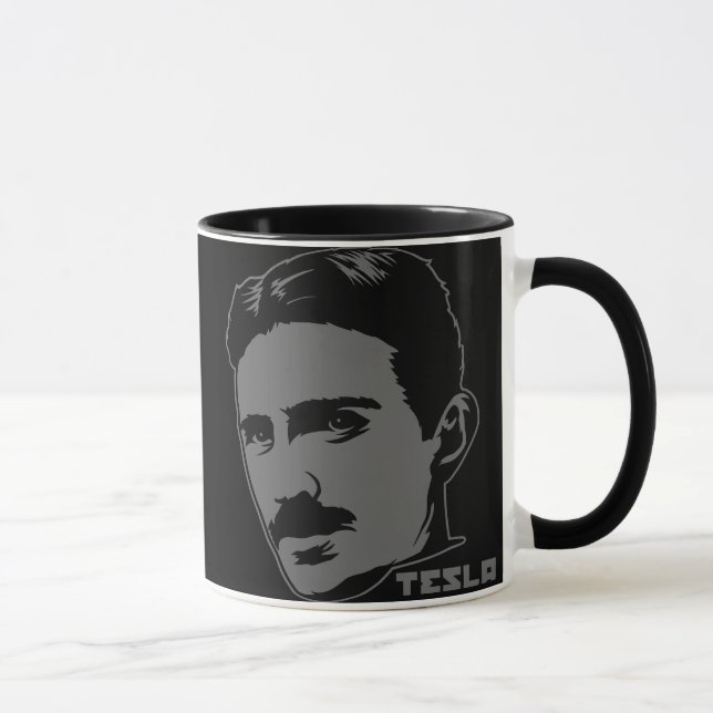 Tasse de portrait de Nikola Tesla (Droite)