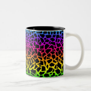 Tasse de poster de animal d'arc-en-ciel