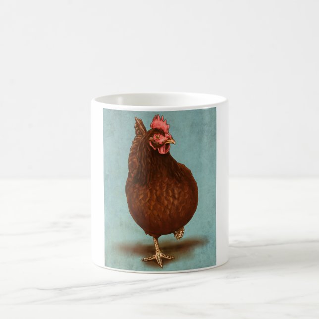 Tasse de poule de rouge d'île de Rhode (Centre)