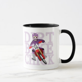 Tasse de poussin de vélo de saleté de fille