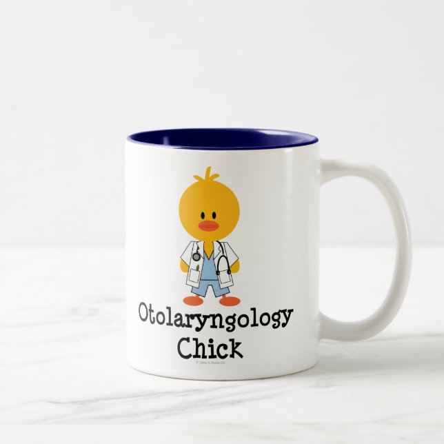 Tasse de poussin d'oto-rhino-laryngologie (Droit)