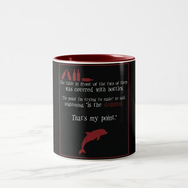 Tasse de présages de "dauphins" - (Centre)