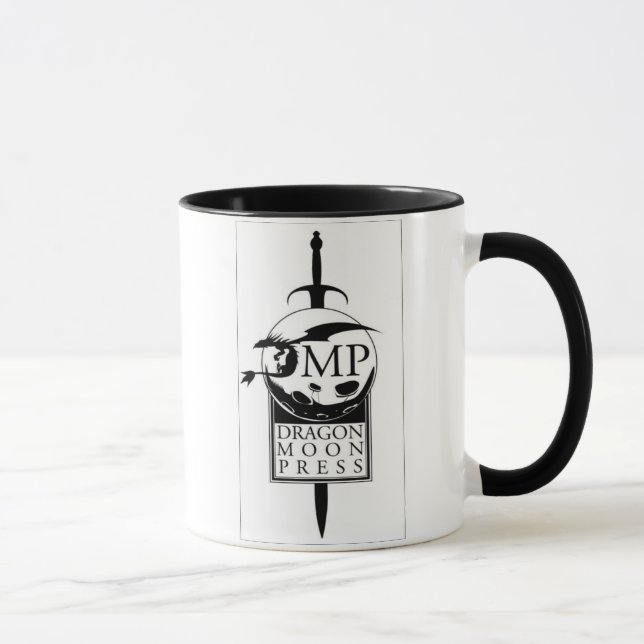Tasse de presse de lune de dragon - logo d'épée (Droite)