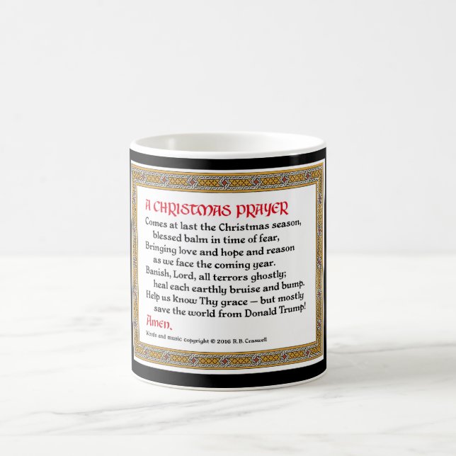 Tasse de prière de Noël (Donald Trump) (Centre)
