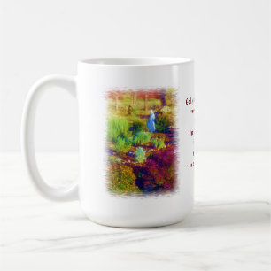 Tasse de prière de sérénité du jardin de Mary de