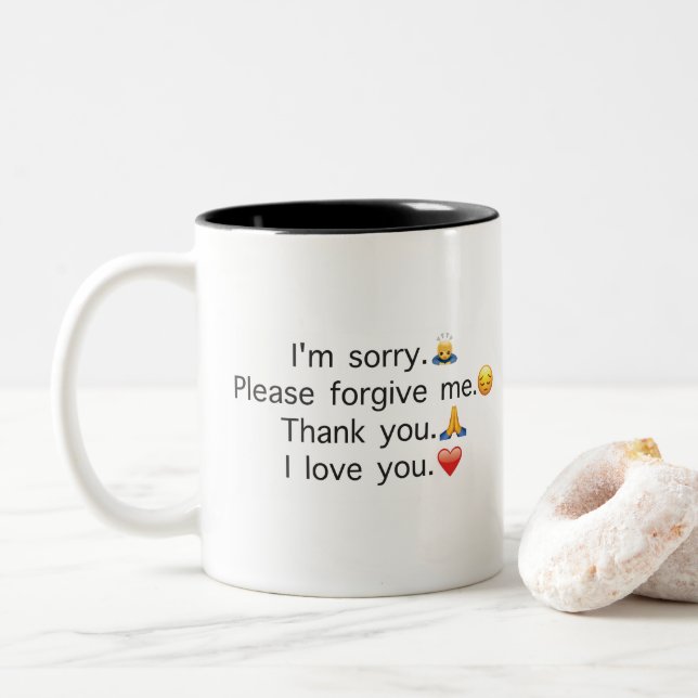 Tasse de prière d'oponopono de Ho (Avec donut)