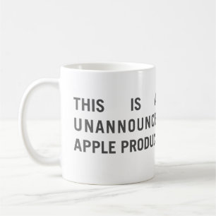 Tasse "de produit d'Unnanounced Apple"